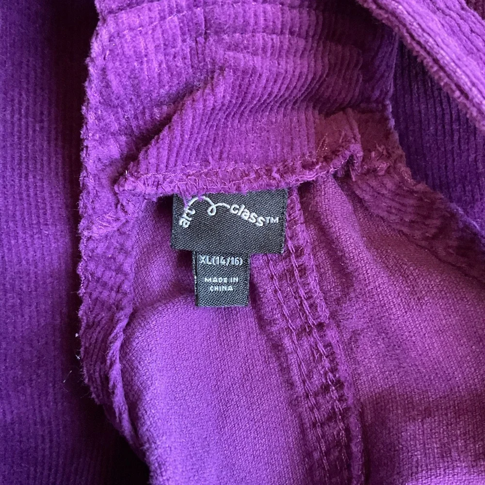 Art Class Deep Purple Kids Corduroy Overalls
